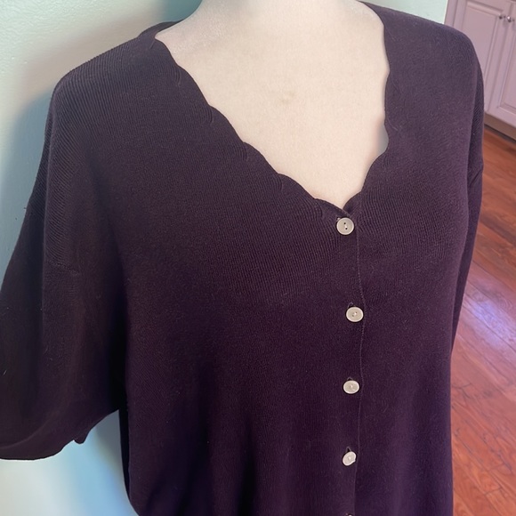 Herman Geist cardigan plum colored size 2X - Picture 4 of 8